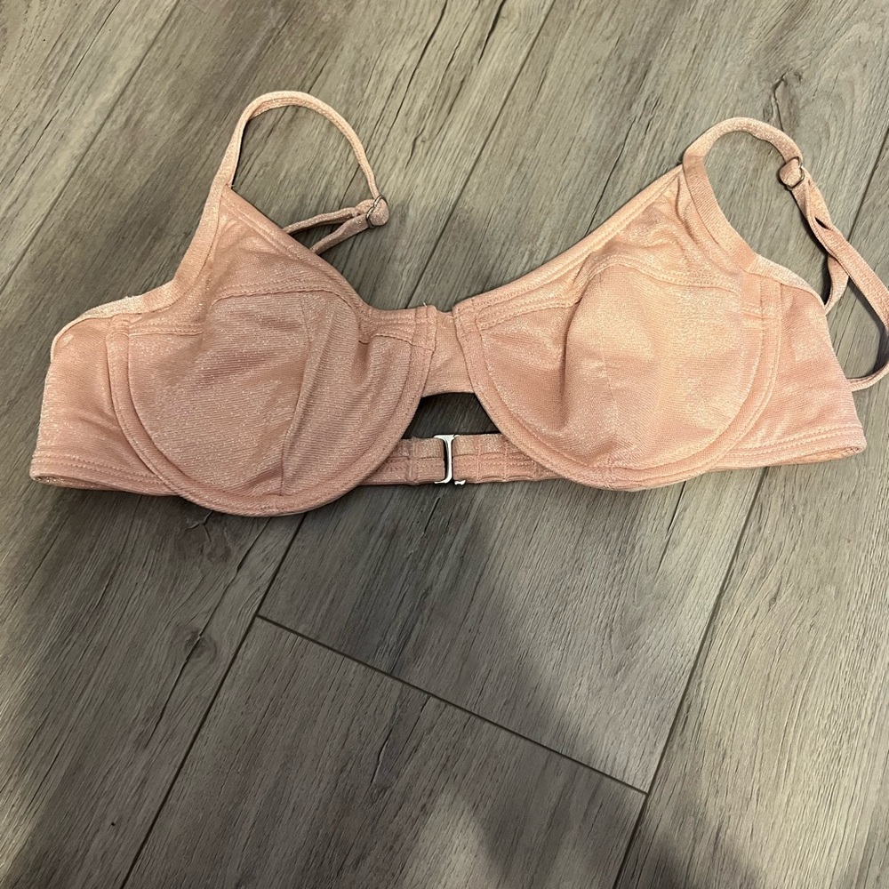 Xhilaration Sparkling Peach Bikini Top